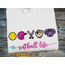 Softball Life Icon Embroidery - Filled and Outline Versions