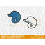 Baseball Helmet - Filled and Outline Versions