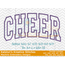 Cheer Arched Embroidery