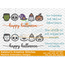 Happy Halloween Icon Embroidery - Filled and Outline Versions