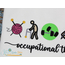 Occupational Therapy Icon Embroidery - Filled and Outline Versions