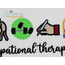 Occupational Therapy Icon Embroidery - Filled and Outline Versions