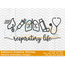 Respiratory Life Icon Embroidery - Filled and Outline Versions, 8 image