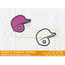 Softball Helmet - Filled and Outline Versions
