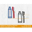 Tooth Paste and Tooth Brush - Filled and Outline Versions