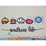 Waitress Life Icon Embroidery - Filled and Outline Versions, 2 image