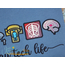 XRay Tech Life Icon Embroidery - Filled and Outline Versions, 4 image