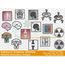 Xray Icon Embroidery Bundle Set - Filled and Outline Versions - 16 Designs