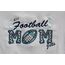 Football Mom Applique with a Twist stitched by Creative Chaos
