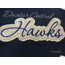 Hawks Applique Script Satin Snap Shot