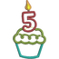 Birthday Cupcake 5