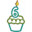 Birthday Cupcake 6