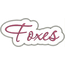 Foxes Applique Script Zig Zag Snap Shot