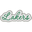 Lakers Applique Script Zig Zag Snap Shot