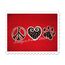 Peace Love and Paw stitched by Shannon Bazo