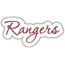 Rangers Applique Script Zig Zag Snap Shot