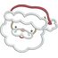 Santa Applique Face Snap Shot