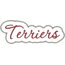 Terriers Applique Script Zig Zag Snap Shot