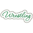Wrestling Applique Script Zig Zag Snap Shot