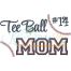 Tee Ball MOM Applique Snap Shot (Numbers not included)