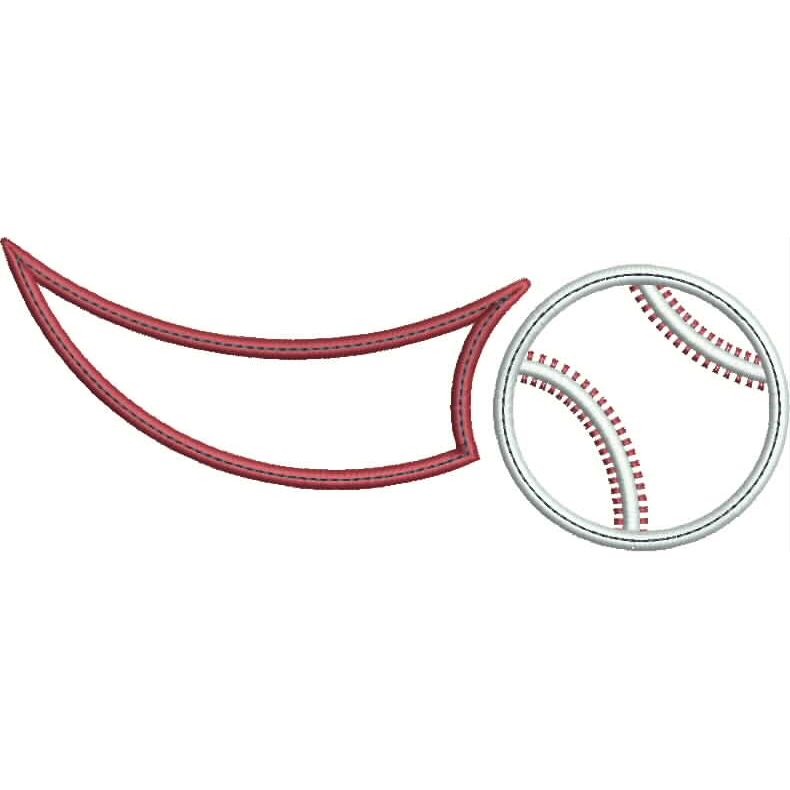 Baseball Swoosh Applique